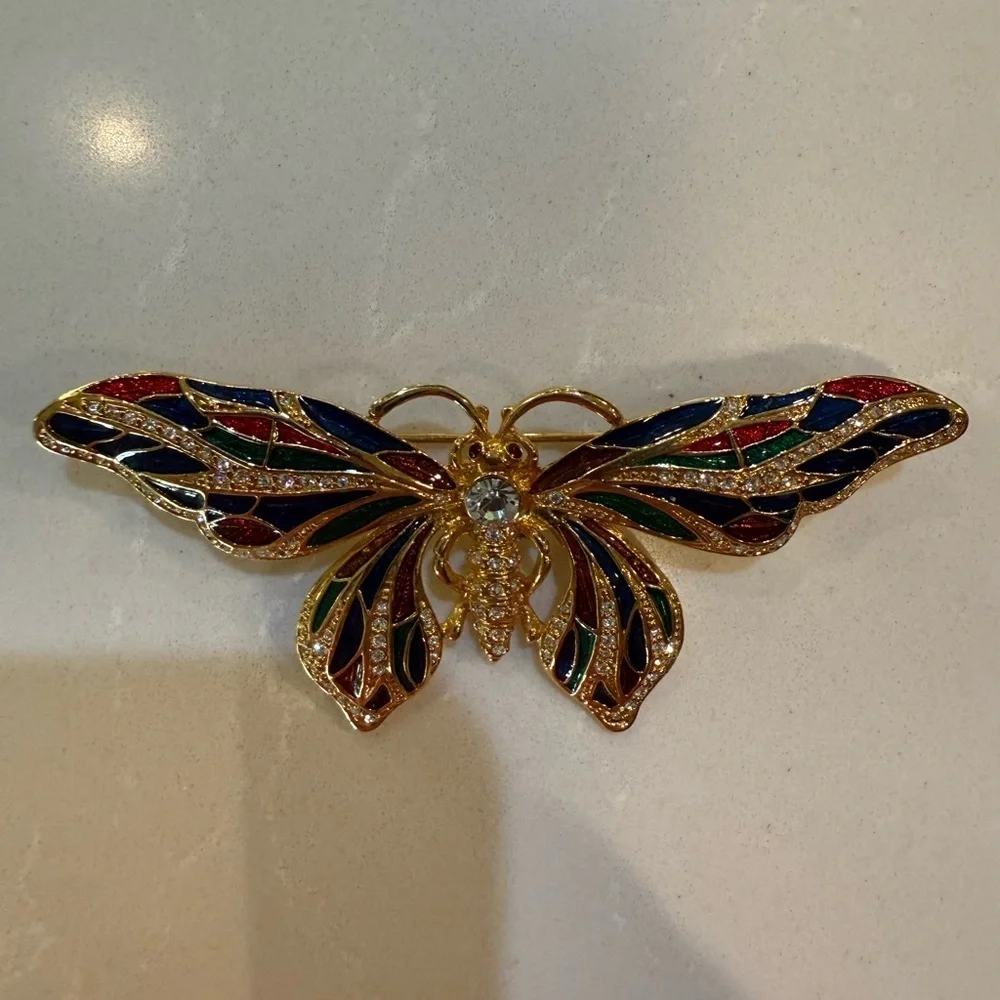 Camrose & Kross Vintage 90’s Jackie Kennedy Butterfly Brooch